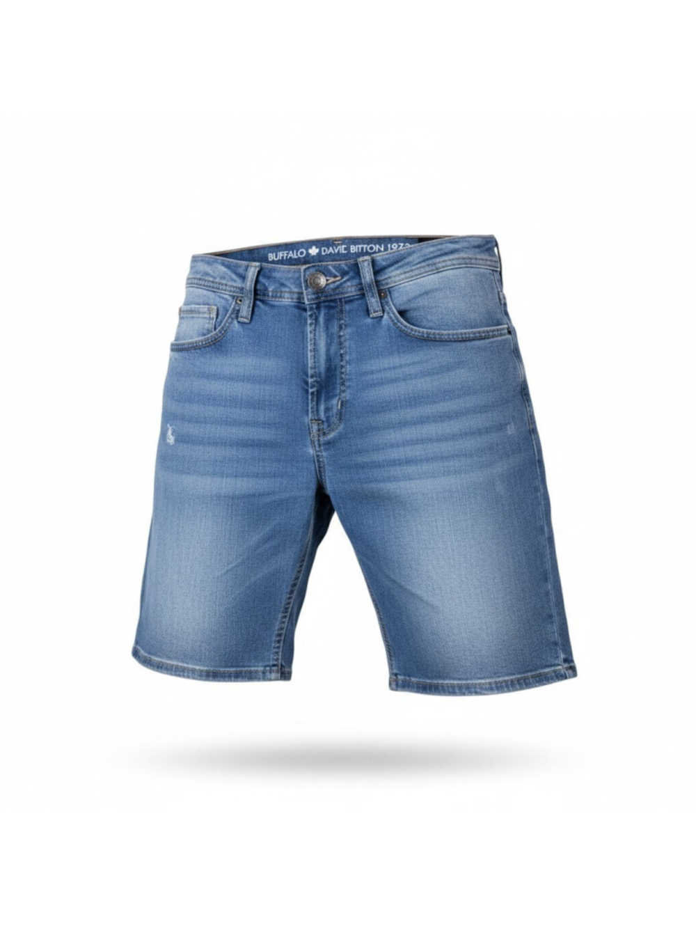 Buffalo David Bitton Men's Blue Evan-X Stretch Denim Shorts Size 32 Inseam 12